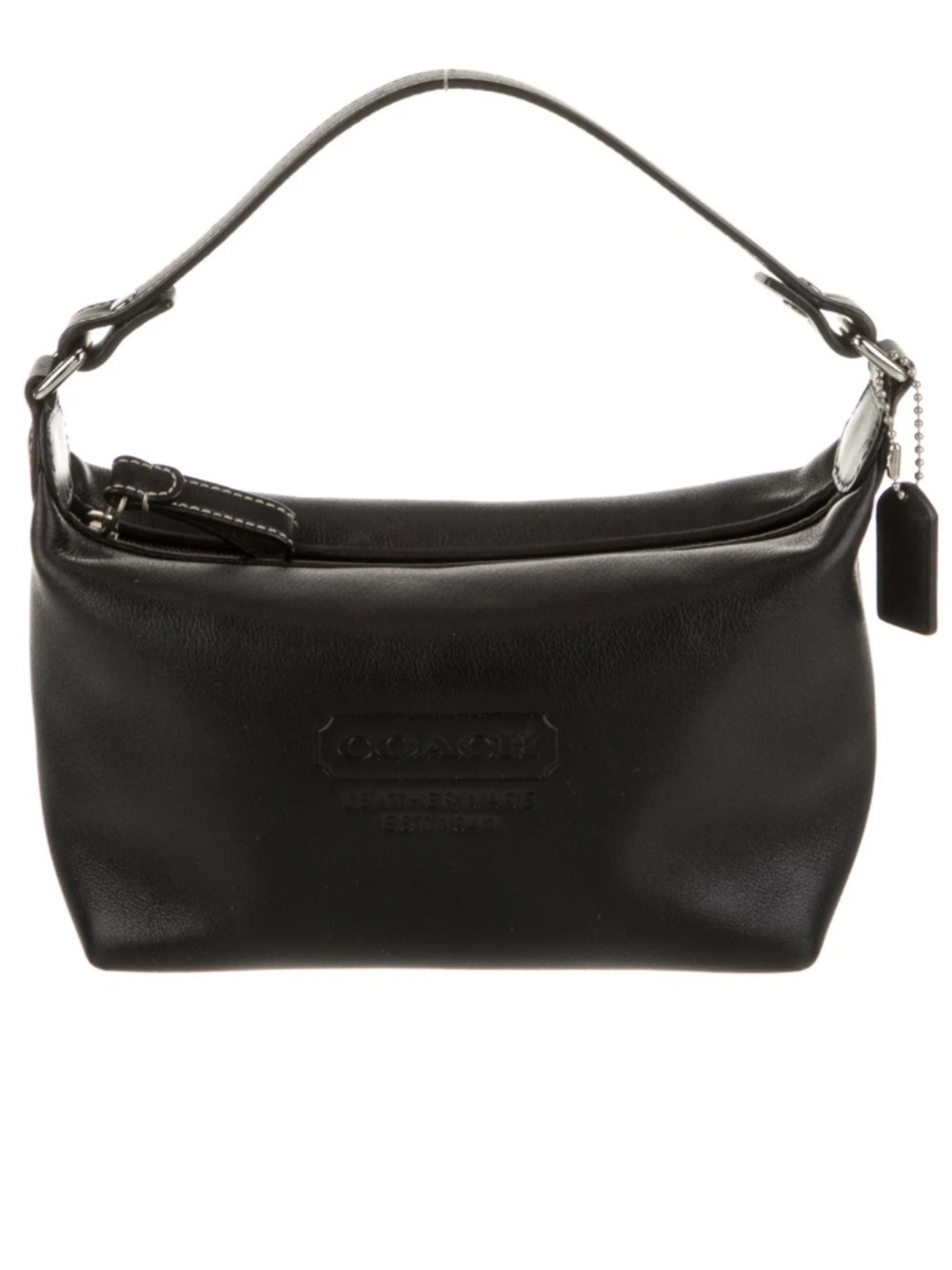 🖤 SOLD 🖤 Coach Black Leather Shoulder Bag with Top Handle 🖤 SOLD 🖤